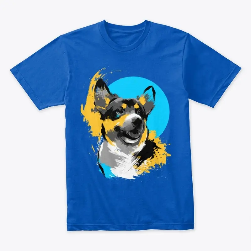 Mother of Corgis-Blue-Premium-Dark