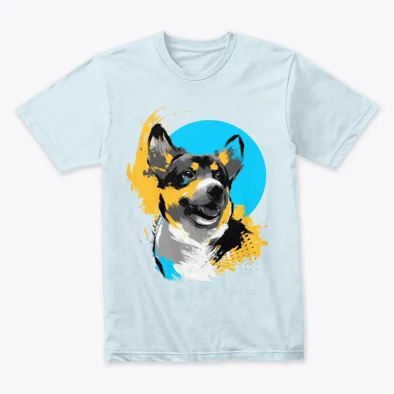 Mother of Corgis-Blue-Premium-Light